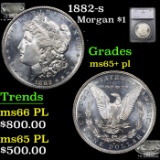 1882-s Morgan Dollar $1 Graded ms65+ pl By SEGS