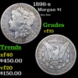 1896-s Morgan Dollar $1 Grades vf++