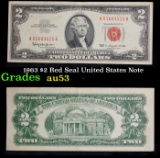 1963 $2 Red Seal United States Note Grades Select AU