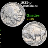 1935-p Buffalo Nickel 5c Grades Select AU