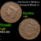 1835 Small 8, SM Stars Coronet Head Large Cent 1c Grades vg, very good