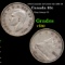 1945 Canada 10 Cents 10c KM-34 Grades vf++