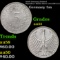 1951F Germany (Federal Republic) 5 Marks Silver Coin KM-112.1 Grades Choice AU