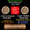 Mixed small cents 1c orig shotgun roll, 1916-d Wheat Cent, 1889 Indian Cent other end, Brinks Wrappe