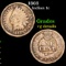 1863 Indian Cent 1c Grades vg details