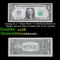 Group of 5 **Star Note** $1 Federal Reserve Notes, Series 1963 to 2009, XF to CU Grade Grades Choice