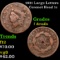 1831 Large Letters Coronet Head Large Cent 1c Grades f details