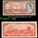 1954 Canada $2 (Ottawa, CA) Grades vf+