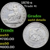 1876-s Trade Dollar $1 Grades AU Details