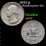 1932-p Washington Quarter 25c Grades Select AU