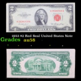 1953 $2 Red Seal United States Note Grades Choice AU/BU Slider
