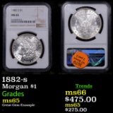 NGC 1882-s Morgan Dollar $1 Graded ms65 By NGC