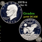 Proof 1978-s Eisenhower Dollar $1 Grades GEM++ Proof Deep Cameo