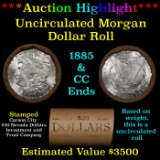 ***Auction Highlight*** 1885 & CC Uncirculated Morgan Dollar Shotgun Roll (fc)