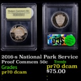 Proof 2016-s National Park Service Modern Commem Half Dollar 50c Graded GEM++ Proof Deep Cameo BY US