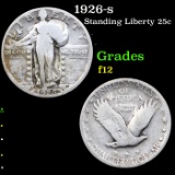 1926-s Standing Liberty Quarter 25c Grades f, fine