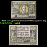 1921 Verlag Robert Dahms 50 Pfennig Note 50p Grades Choice CU
