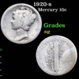 1920-s Mercury Dime 10c Grades ag