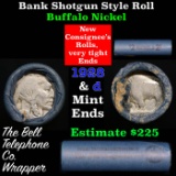 Buffalo Nickel Shotgun Roll in Old Bank Style 'Bell Telephone'  Wrapper 1928 & D Mint Ends.