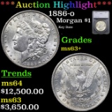 ***Auction Highlight*** 1886-o Morgan Dollar $1 Graded ms63+ by SEGS (fc)