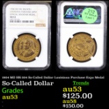 NGC 1904 MO HK-304 So-Called Dollar Louisiana Purchase Expo Medal Graded au53 By NGC
