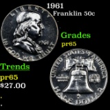 Proof 1961 Franklin Half Dollar 50c Grades GEM Proof