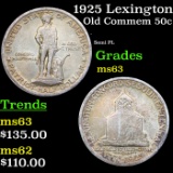 1925 Lexington Old Commem Half Dollar 50c Grades Select Unc