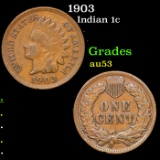 1903 Indian Cent 1c Grades Select AU