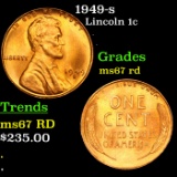 1949-s Lincoln Cent 1c Grades GEM++ Unc RD