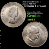 1965 Great Britain 1 Crown KM-910 Grades Select Unc