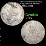 1922 Great Britain Shilling King George V KM-816a Grades vf+
