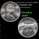 1967 Canada 25 Cents 25c KM-68 Grades Select Unc