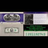 2003A $2 Federal Reserve Note, Uncirculated 2011 BEP Folio Issue (Minneapolis, MN) Grades Gem CU