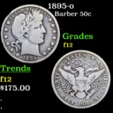 1895-o Barber Half Dollars 50c Grades f, fine