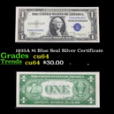 1935A $1 Blue Seal Silver Certificate Grades Choice CU