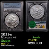 PCGS 2021-s Morgan Dollar $1 Graded ms70 By PCGS