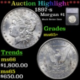 ***Auction Highlight*** 1897-s Morgan Dollar $1 Graded ms65+ By SEGS (fc)
