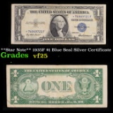 **Star Note** 1935F $1 Blue Seal Silver Certificate Grades vf+