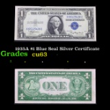 1935A $1 Blue Seal Silver Certificate Grades Select CU