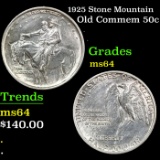 1925 Stone Mountain Old Commem Half Dollar 50c Grades Choice Unc