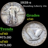 1928-s Standing Liberty Quarter 25c Grades xf