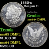 1880-s Morgan Dollar $1 Grades Choice Unc+ DMPL