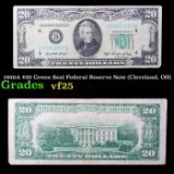 1950A $20 Green Seal Federal Reserve Note (Cleveland, OH) Grades vf+
