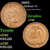 1882 Indian Cent 1c Grades xf