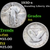 1930-s Standing Liberty Quarter 25c Grades f+