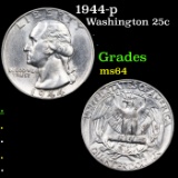1944-p Washington Quarter 25c Grades Choice Unc