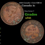 1920 Canada 1 Cent KM-21 Grades xf+