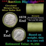 ***Auction Highlight*** Manufactures Hanover Trust Shotgun 1878 & 'P' Ends Mixed Morgan/Peace Silver