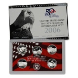 2006 United States Quarters Proof Set - 5 pc set Low mintage.