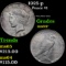 1925-p Peace Dollar $1 Grades Choice+ Unc